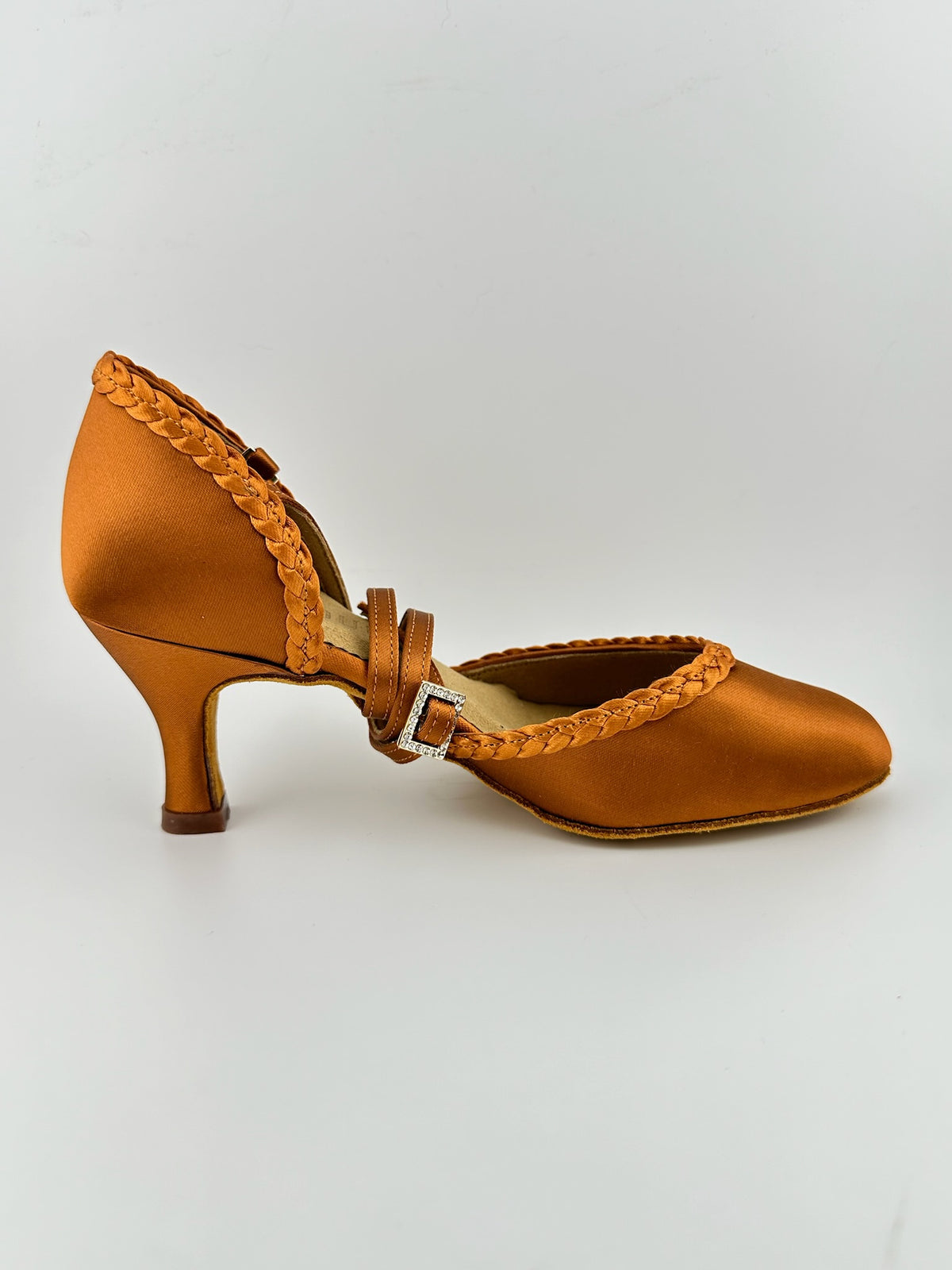 Belle - Dark Tan Satin