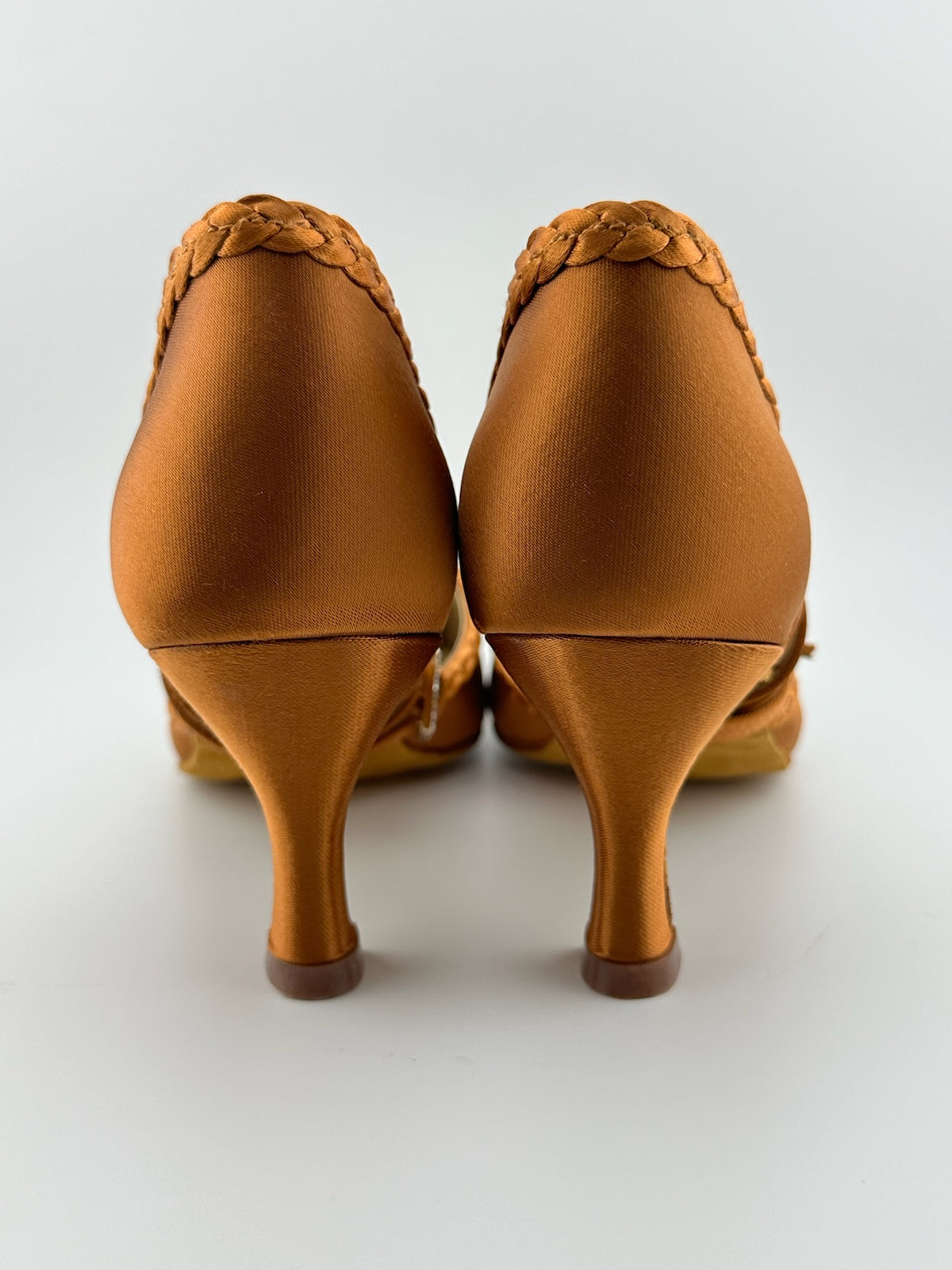 Belle - Dark Tan Satin